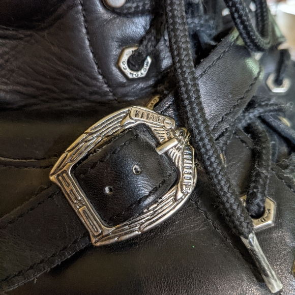 Harley Davidson Faded Glory Steel Toed Moto Boots - Picture 5 of 10